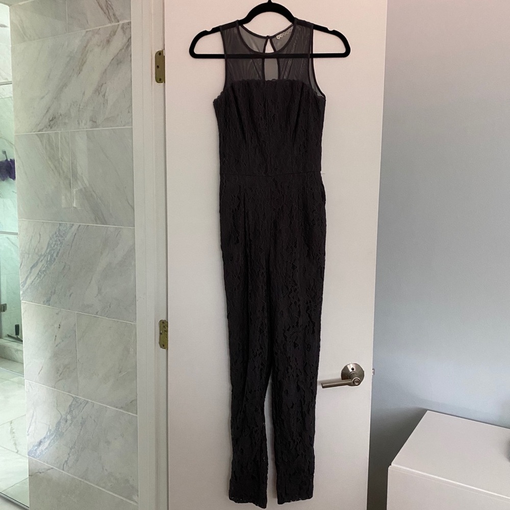 Grey lace jumpsuit